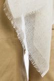Sensation 100% Cashmere Woven Voile Scarf - Ivory