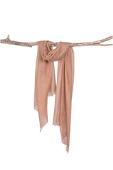 Wisp Caramel Pure Cashmere Semi Felted Shawl