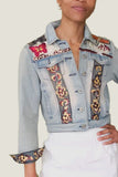 Oriental Girl Upcycled Denim Jacket - Missy & Molly