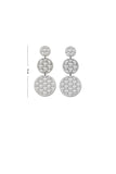 Crystalp Flower of Life Long Earrings Gold
