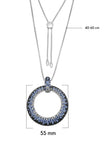 Crystalp Twilight Pendant Blue
