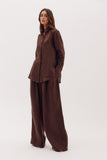 Martina Linen Wide Leg Pants
