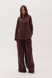 Ally Oversized Tailored Linen Shirt