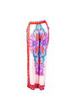 Mandala Wide Leg Pants Red - Taka