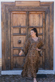 Heidi Steck - Leopard  - 100% Silk Kaftan