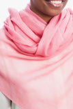 Sensation 100% Cashmere Woven Voile Scarf - Rose Pink