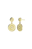 Crystalp Assisi Divine Earrings Gold