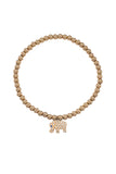 Crystalp Elephant Guard Bracelet - Gold