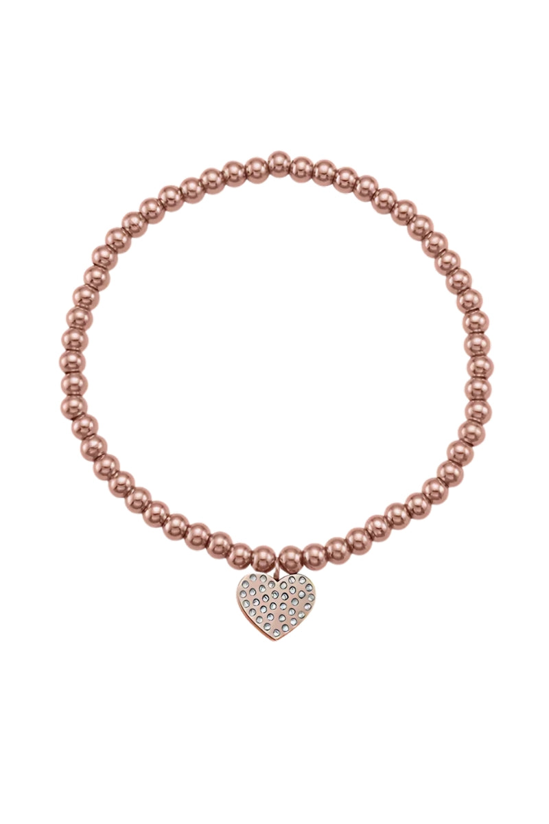 Crystalp Heart Guard Bracelet - Rose Gold