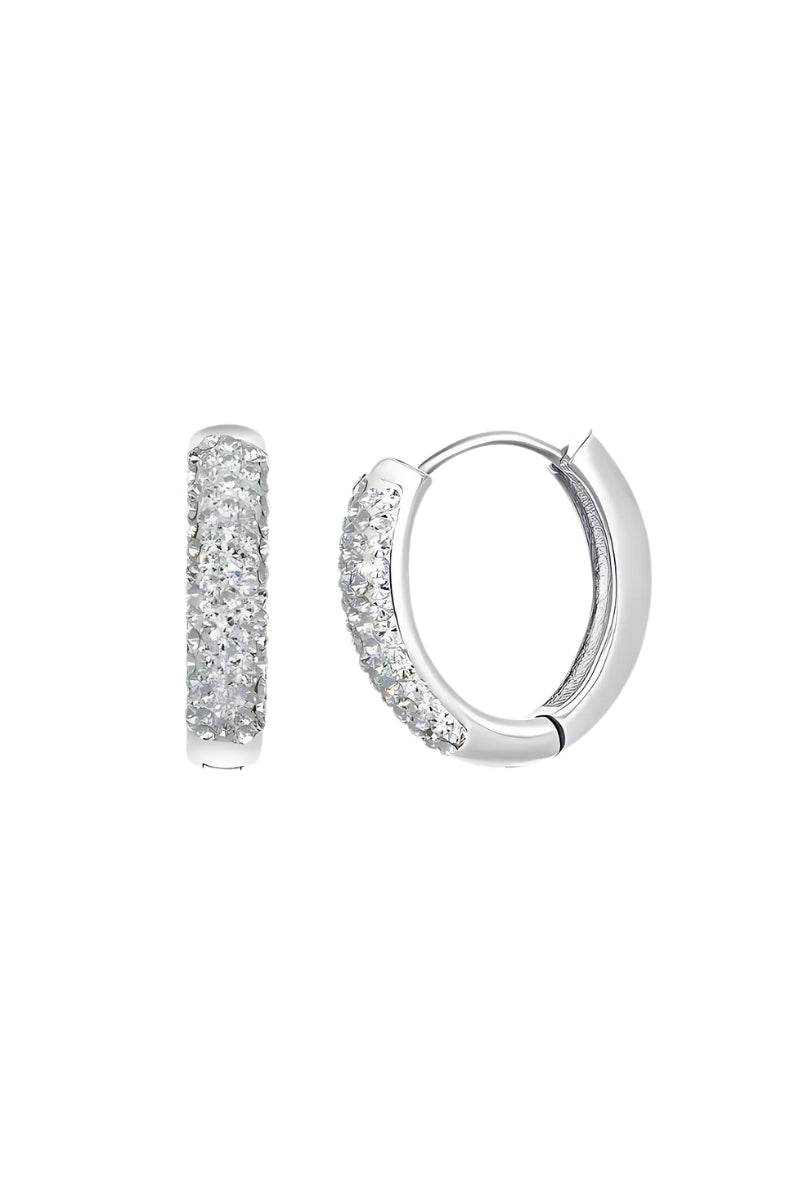 Crystalp Starlight Earrings Crystal - Silver