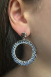 Twilight Earrings - Blue worn by model