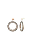 Crystalp Twilight Earrings Gold/Bronze
