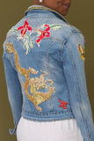 Dragon & Fire Lily Denim Jacket - Missy & Molly