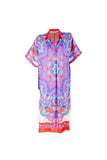 Mandala Kaftan Dress Red - Taka