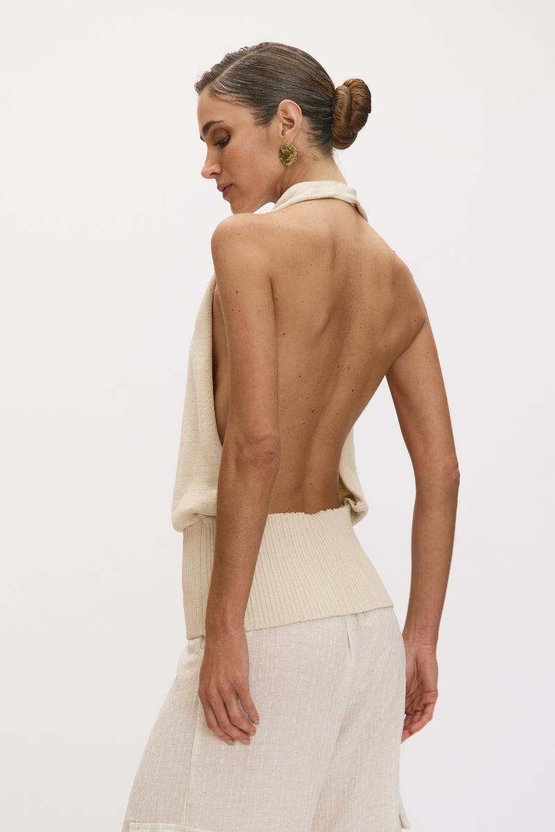Connil Knit Halter Top