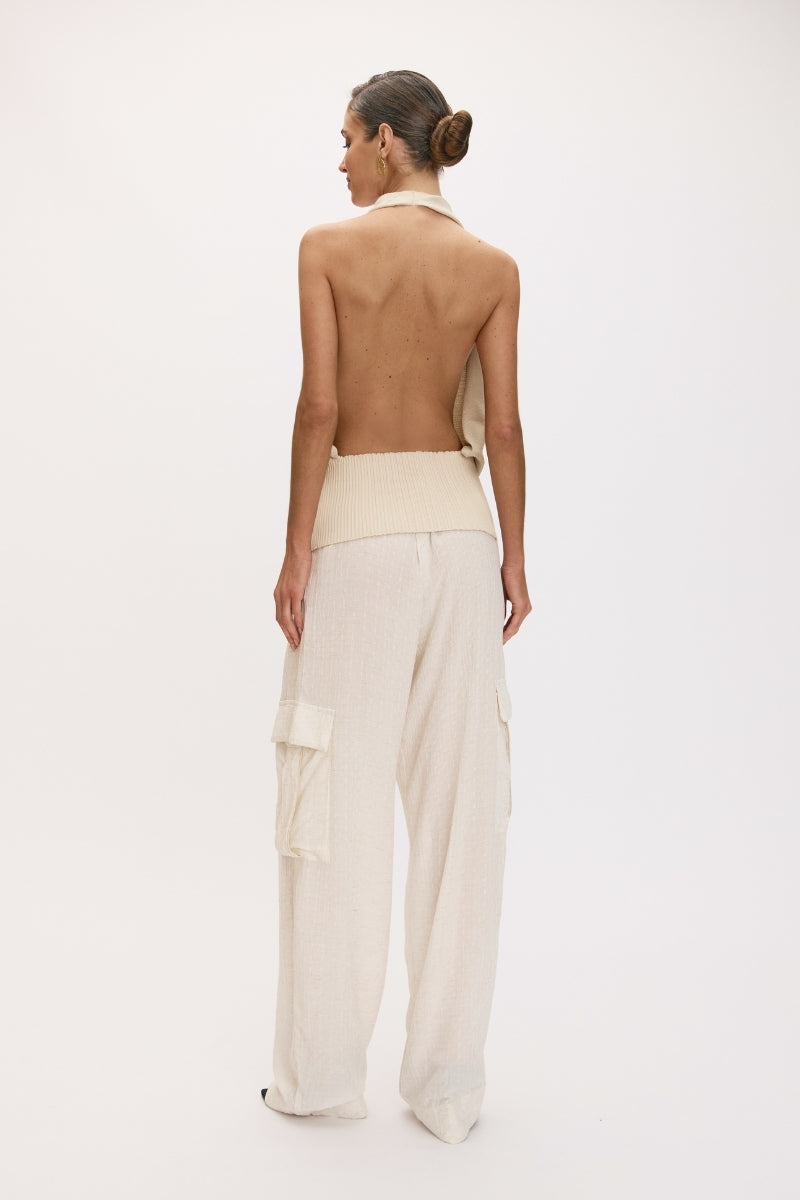 Connil Knit Halter Top