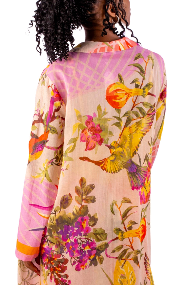 Tropical Bird Giselle Long Kaftan - Taka