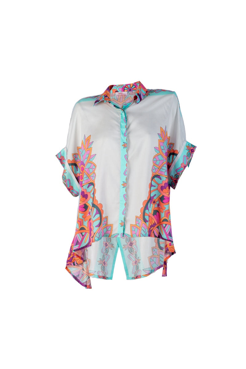 Mandala Shirt Turquoise - Taka