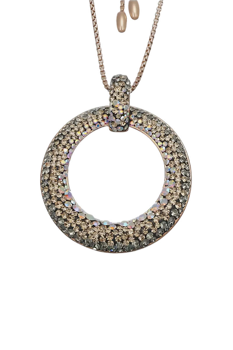 Crystalp Twilight Necklace - Gold Brown