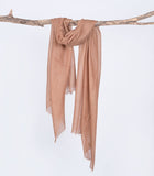 Wisp Caramel Pure Cashmere Semi Felted Shawl